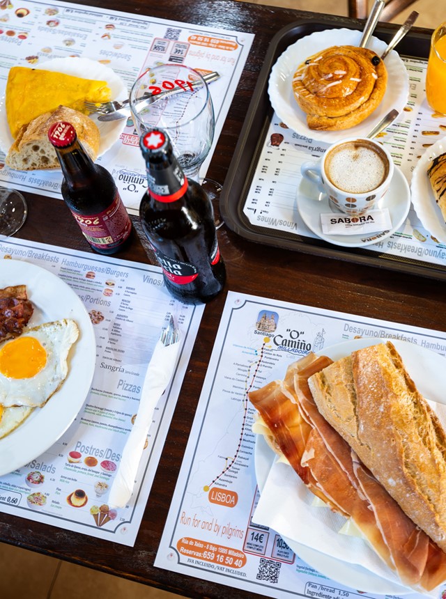 Restaurante en el Camino Portugués